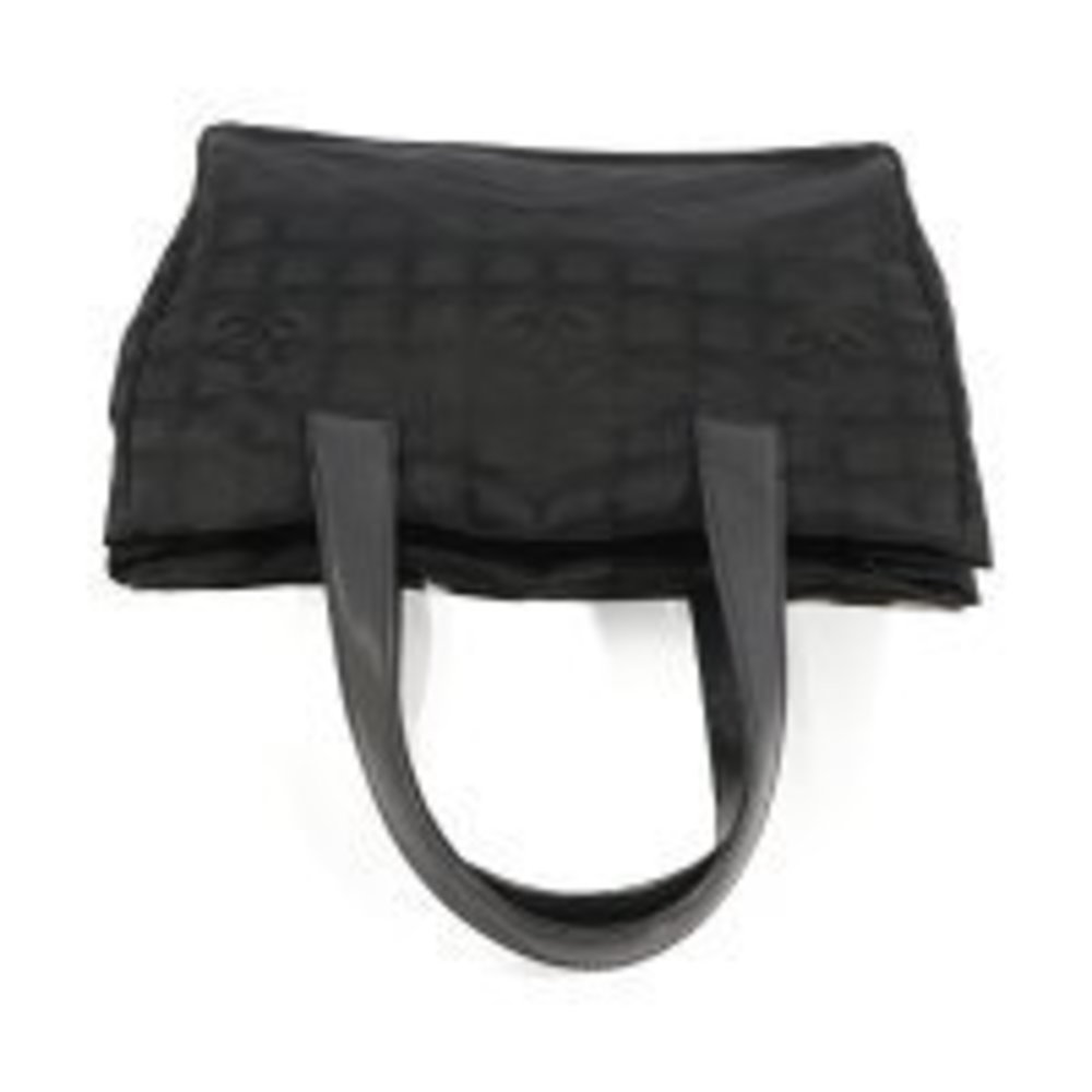 CHANEL Cocomark Travel Tote Bag Black Nylon Leather - Picture 6 of 8